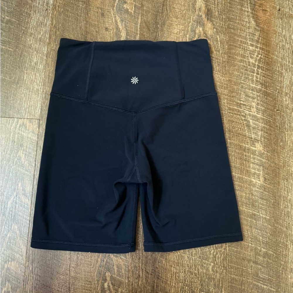 ATHLETA navy blue Elation Ultra High Rise 7" Short